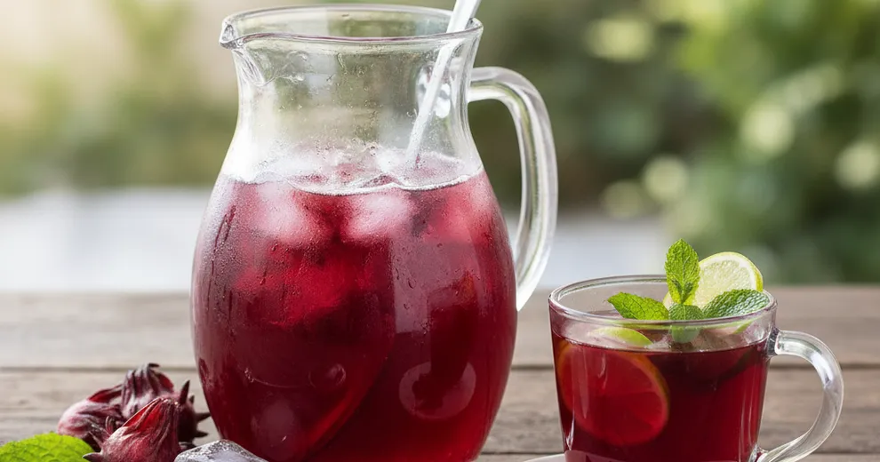 Cách pha trà Hibiscus giải nhiệt