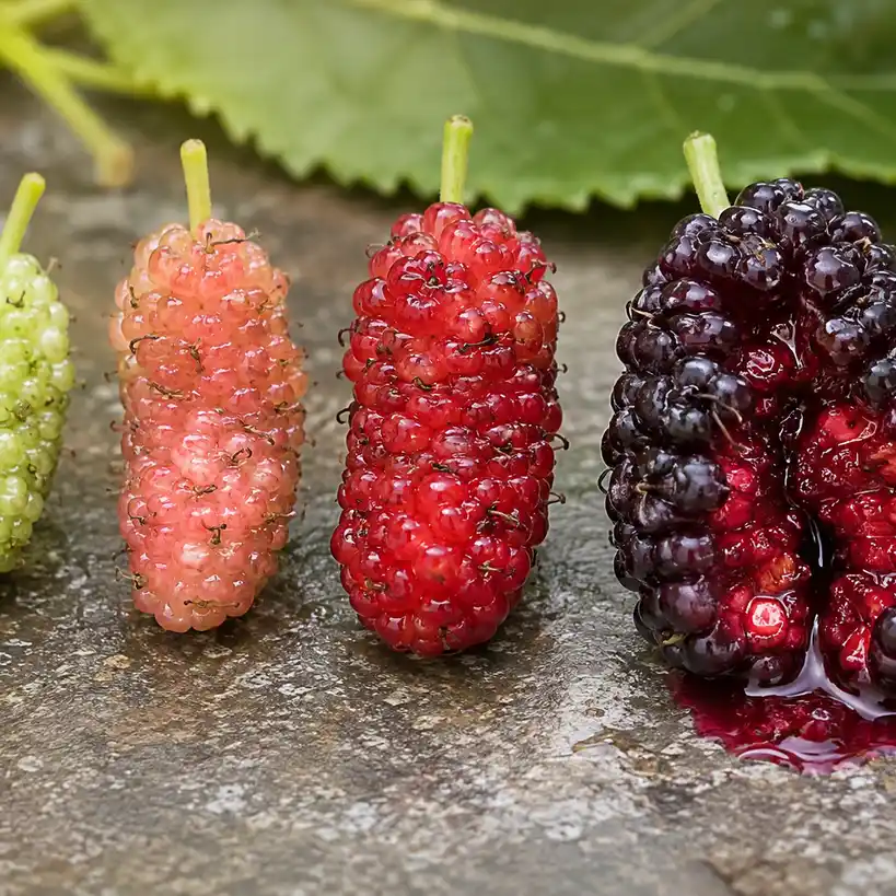 Sắc tố anthocyanin tạo màu đỏ tím trong quả dâu tằm